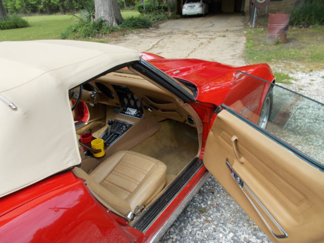 1974 Red Chevrolet Corvette Convertible