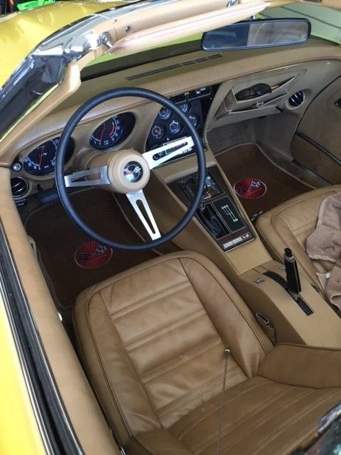 1974 Yellow Chevrolet Corvette Coupe