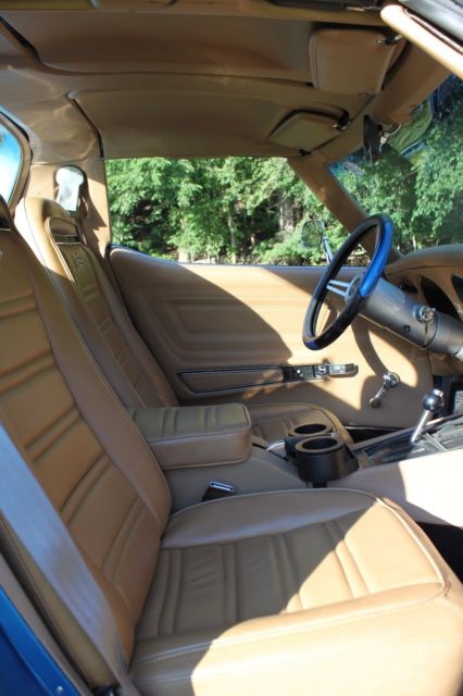 1974 Blue Chevrolet Corvette T-top