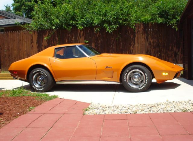 1974 Orange Chevrolet Corvette