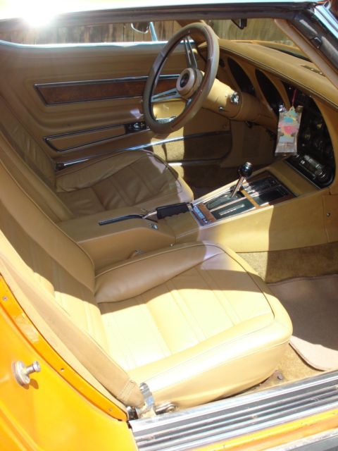 1974 Orange Chevrolet Corvette