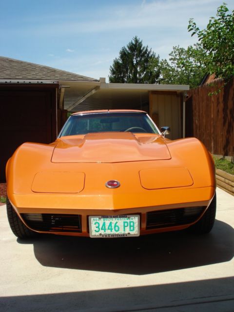 1974 Orange Chevrolet Corvette