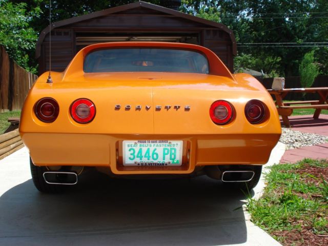 1974 Orange Chevrolet Corvette