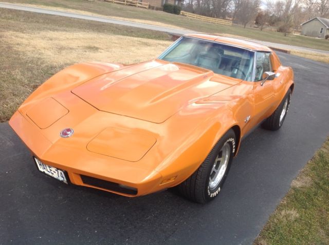 1974 Ontario Orange Chevrolet Corvette Coupe
