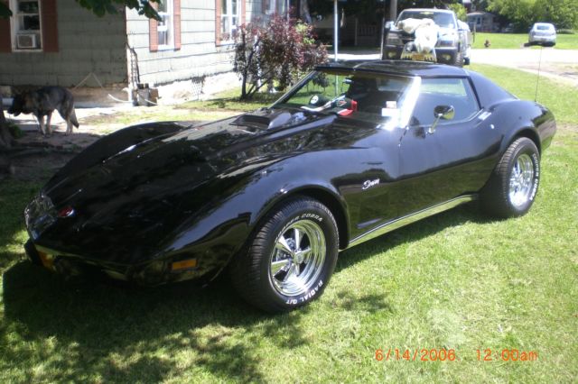 19740000 Black Chevrolet Corvette Coupe