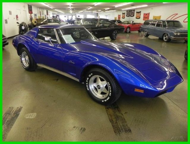1974 Blue Chevrolet Corvette