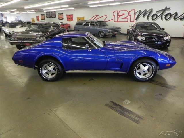 1974 Blue Chevrolet Corvette
