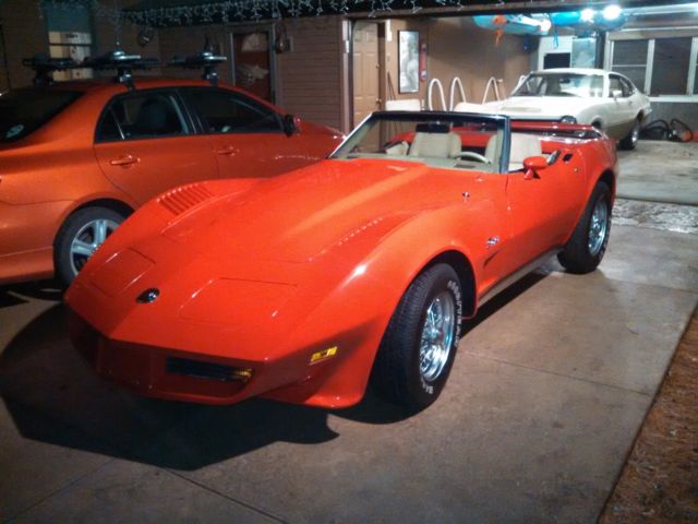 1974 Red Chevrolet Corvette Convertible
