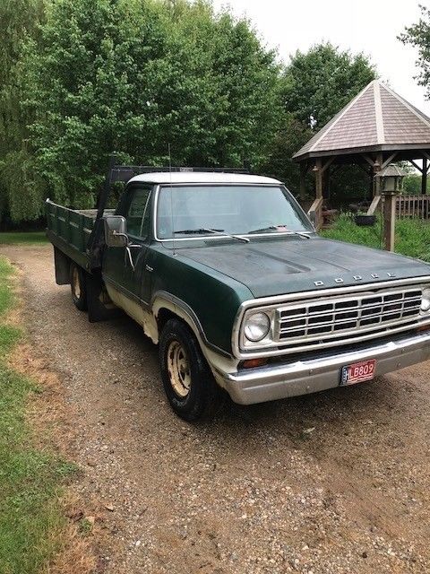 1974 green and white Dodge Other Pickups Cab & Chassis