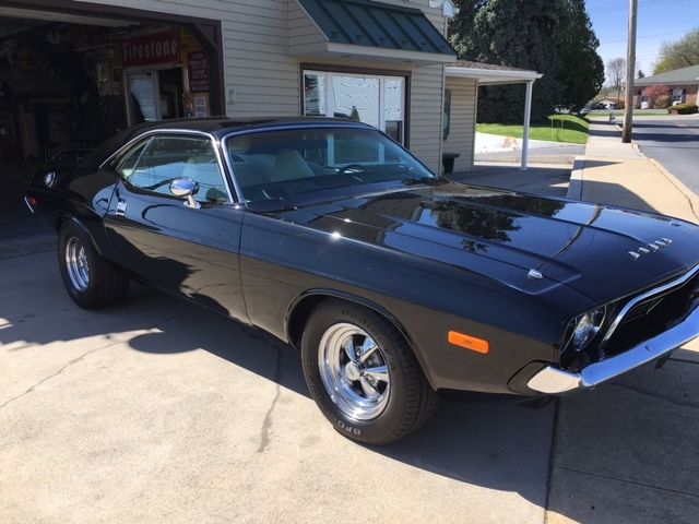 1974 Black Dodge Challenger Coupe