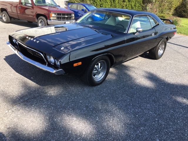 1974 Black Dodge Challenger Coupe