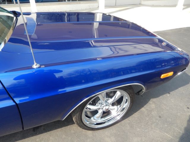 1974 Cobalt blue Dodge Challenger Sedan