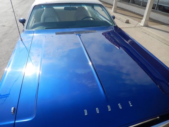 1974 Cobalt blue Dodge Challenger Sedan