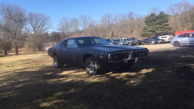 1974 Black Dodge Charger Coupe