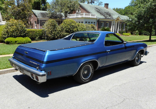 1974 Blue Chevrolet El Camino Crew Cab Pickup
