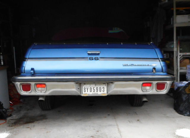 1974 Blue Chevrolet El Camino Crew Cab Pickup