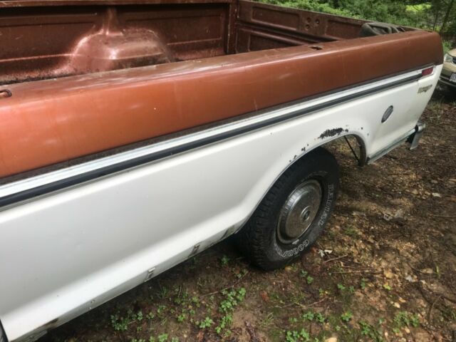 1974 Wimbledon White and Ginger Metallic Ford F-100 Standard Cab Pickup