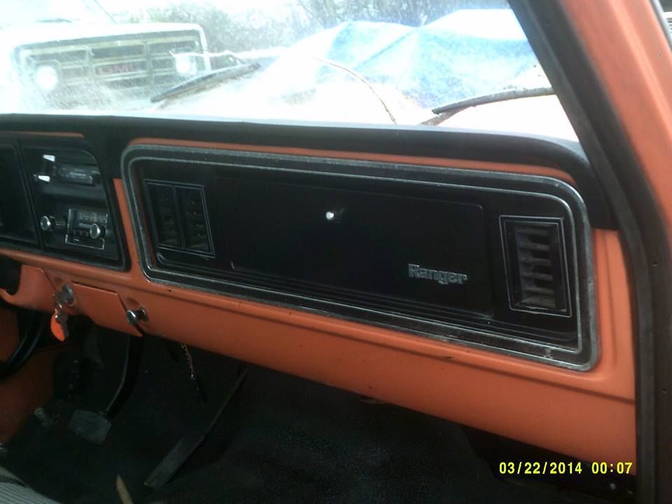 1974 Orange Ford F-250 Standard Cab Pickup