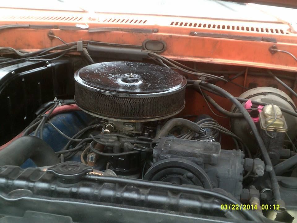 1974 Orange Ford F-250 Standard Cab Pickup