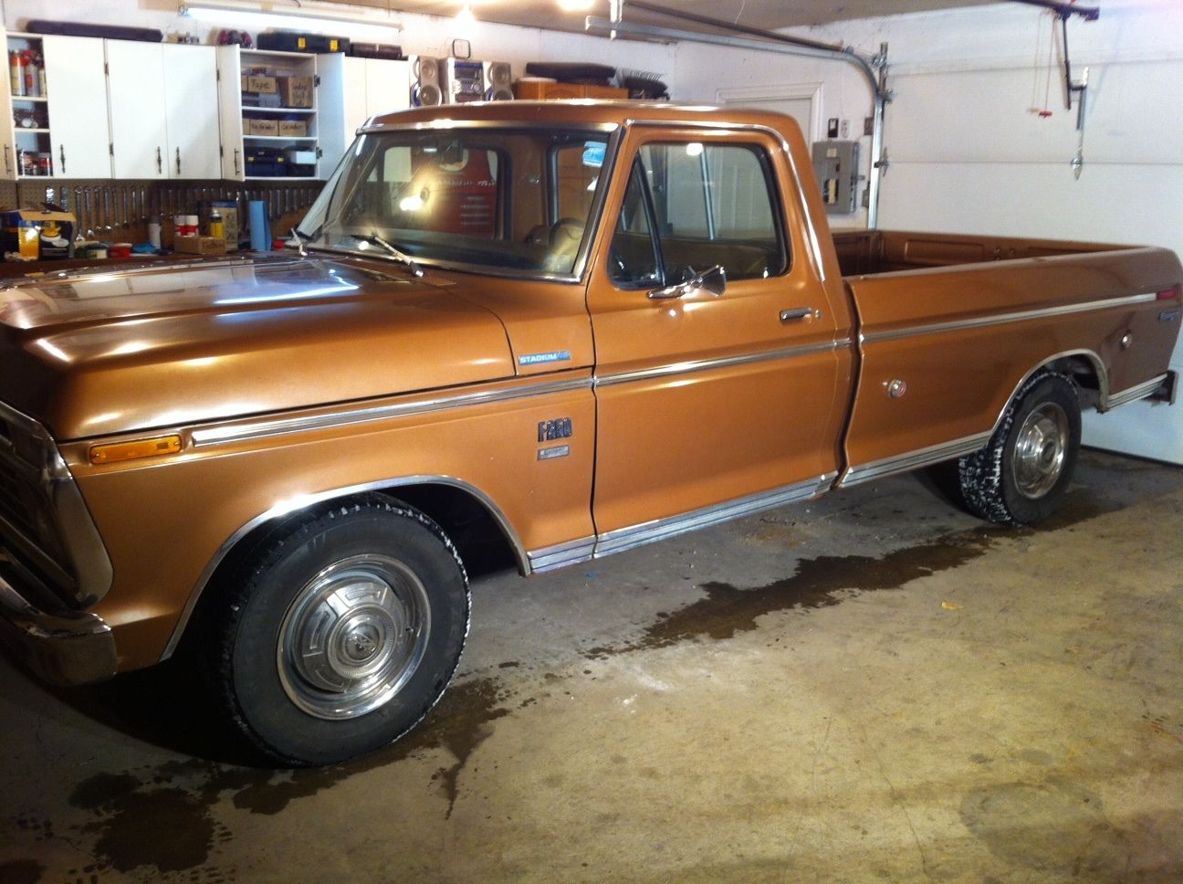 1974 Gold Ford F-250 Standard Cab Pickup
