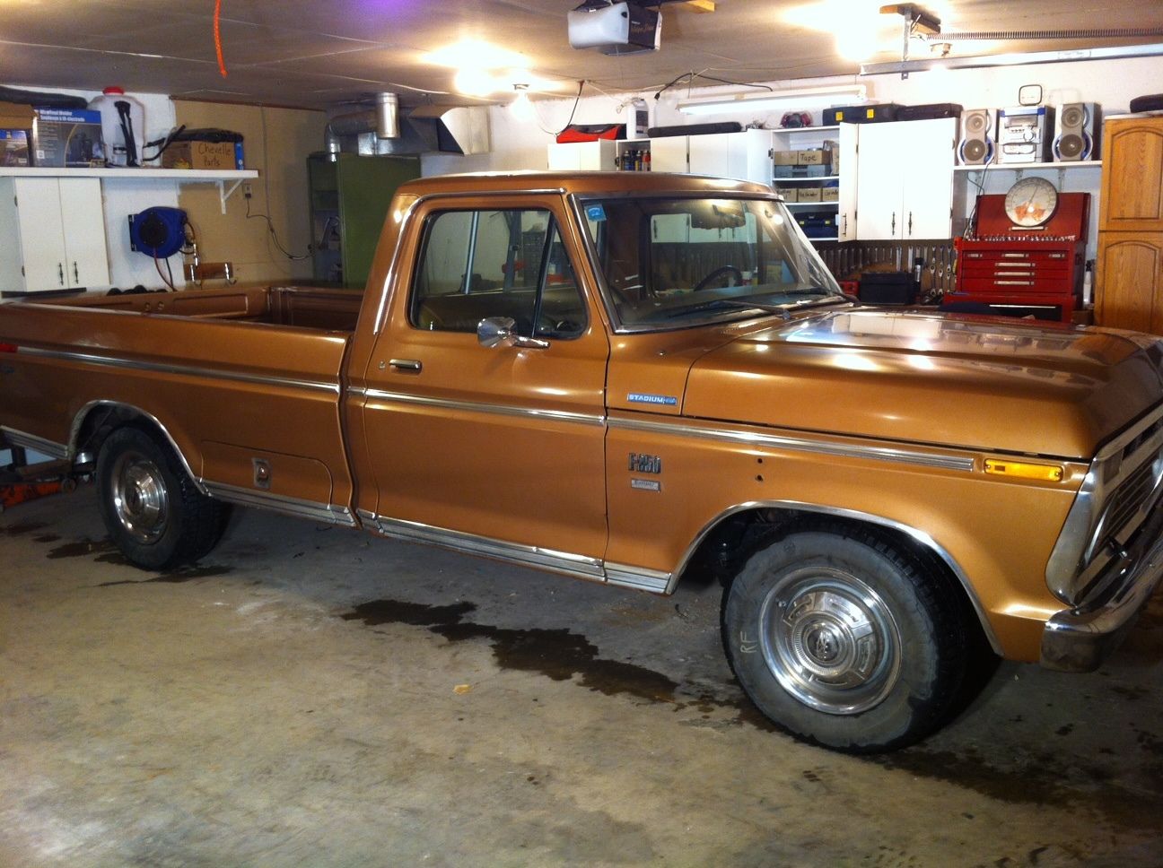 1974 Gold Ford F-250 Standard Cab Pickup
