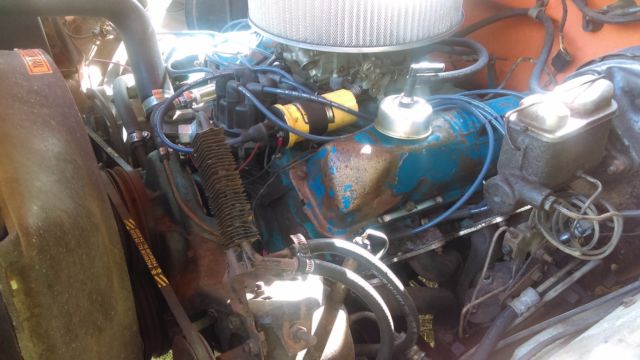 1974 orange/white Ford F-250 super cab