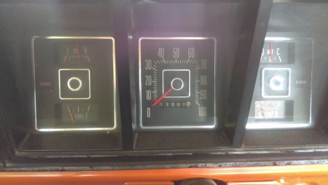 1974 orange/white Ford F-250 super cab