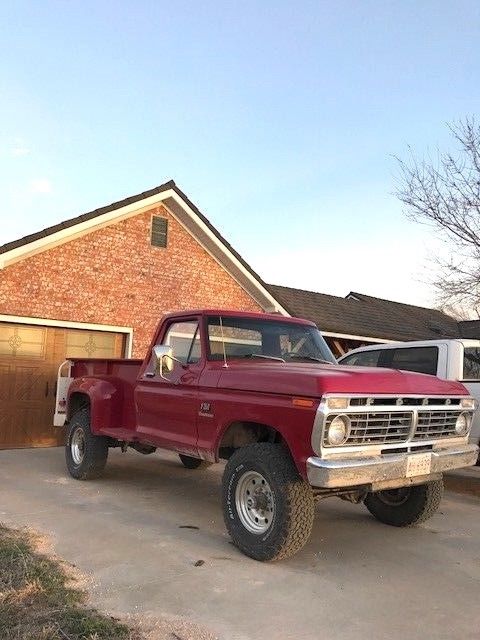 1974 Red Ford F-250 Standard Cab Pickup