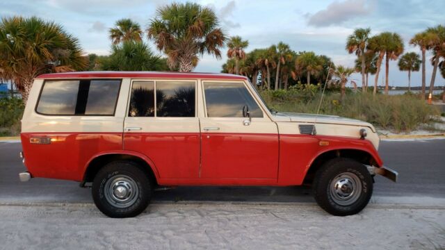 1974 Red Toyota Land Cruiser SUV