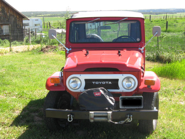 1974 Red Toyota Land Cruiser SUV