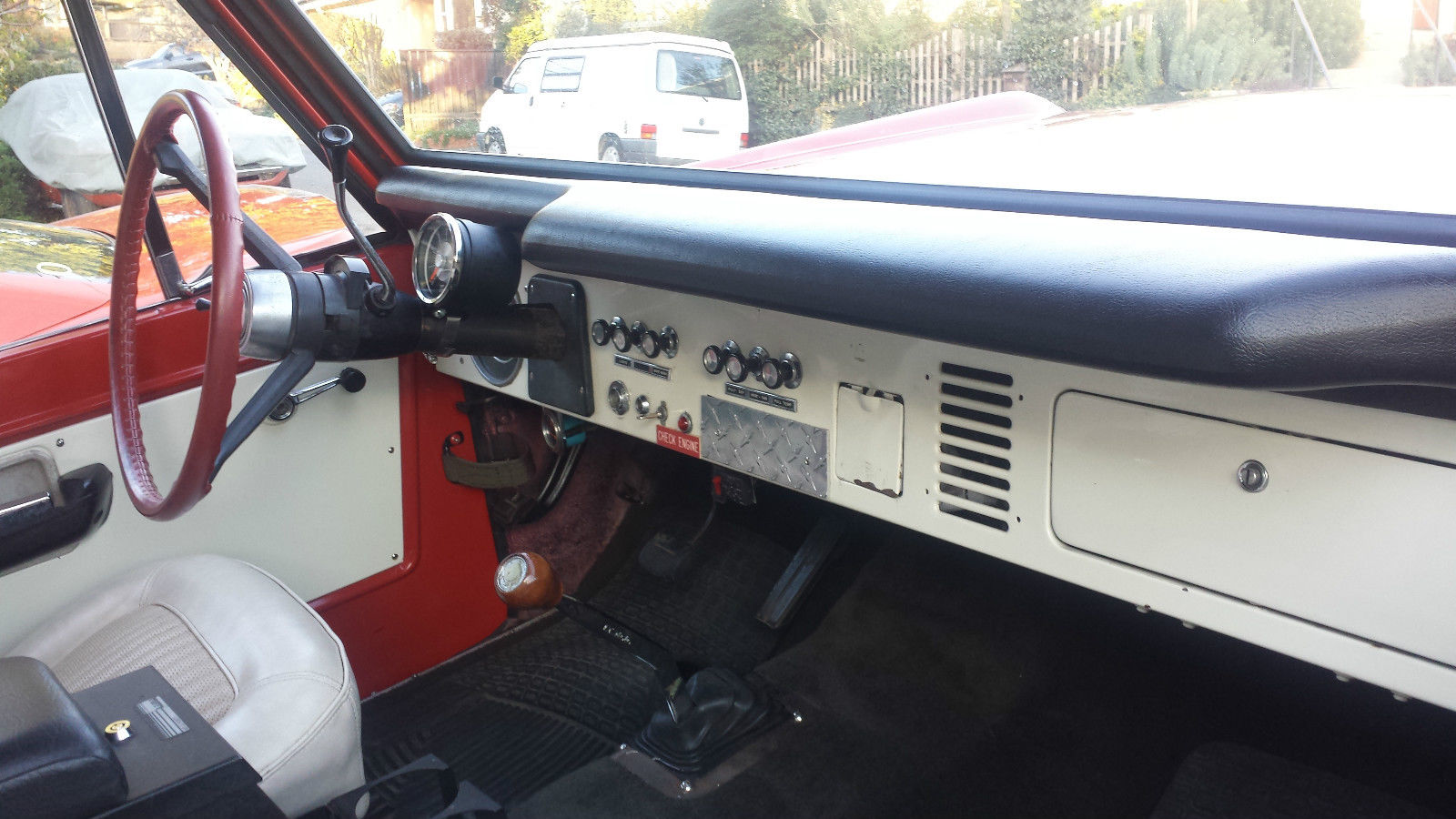 1974 Red Ford Bronco Wagon