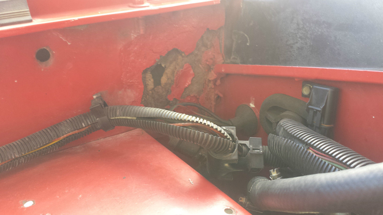 1974 Red Ford Bronco Wagon