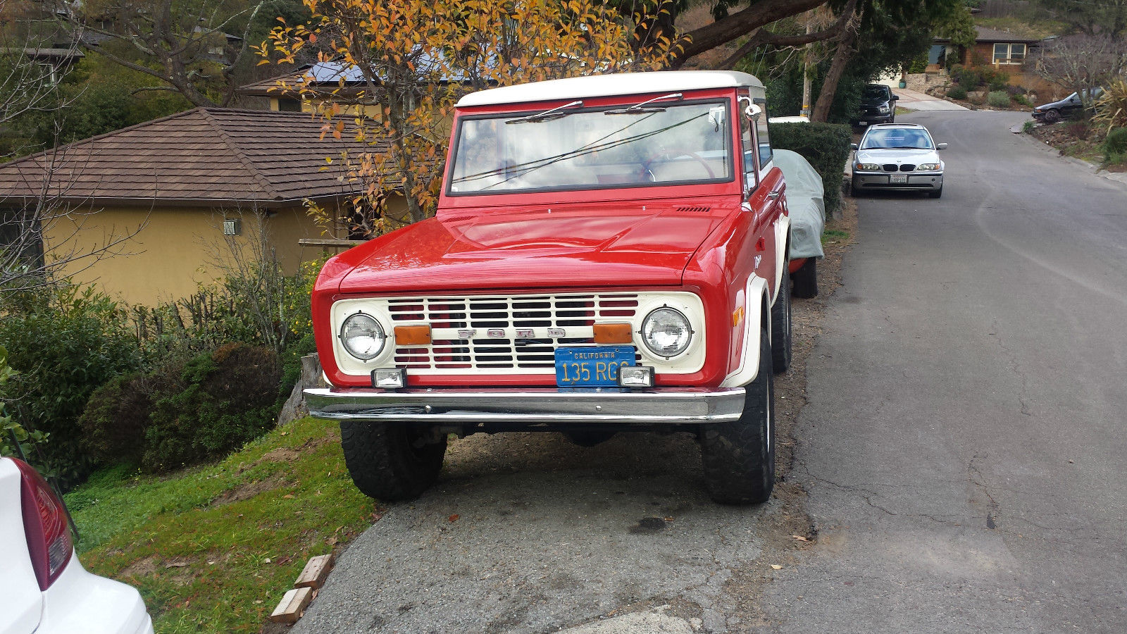 1974 Red Ford Bronco Wagon