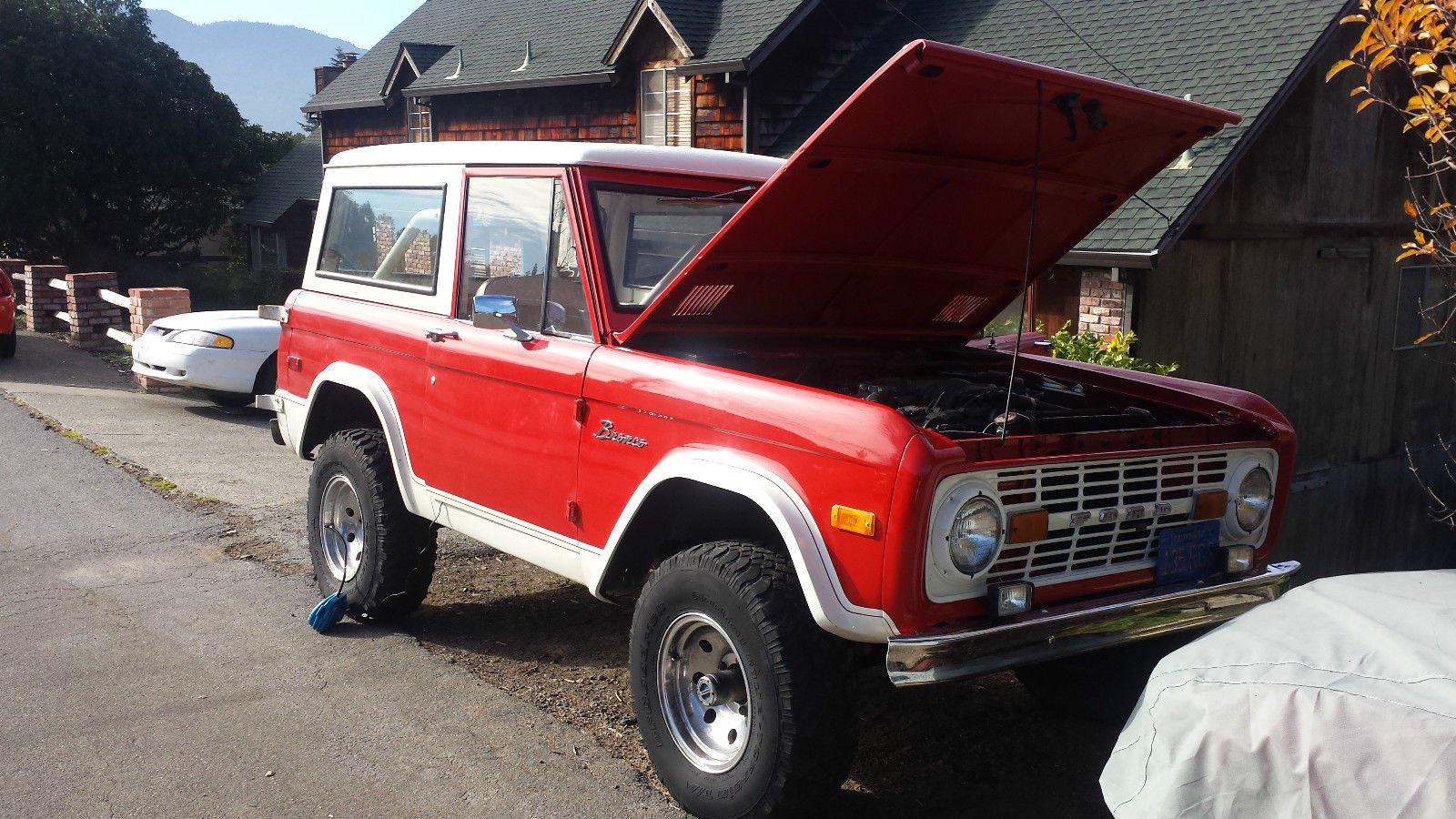 1974 Red Ford Bronco Wagon