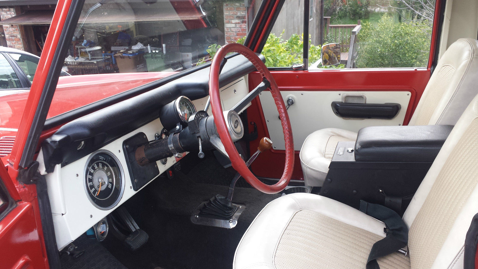 1974 Red Ford Bronco Wagon