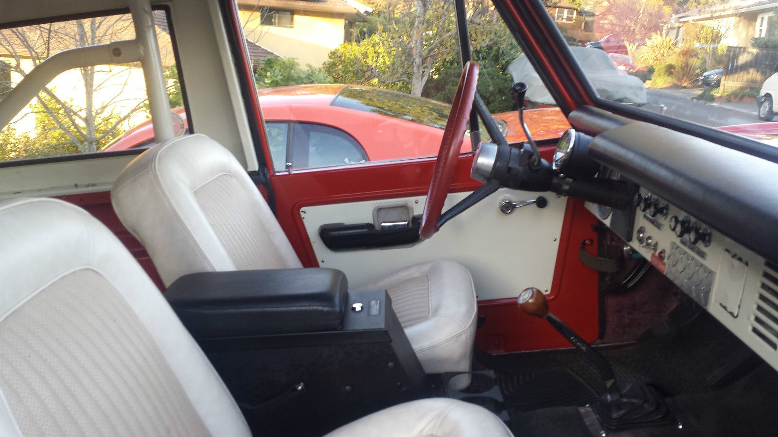 1974 Red Ford Bronco Wagon
