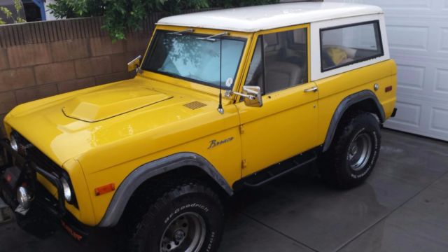 1974 YELLOW Ford Bronco Convertible