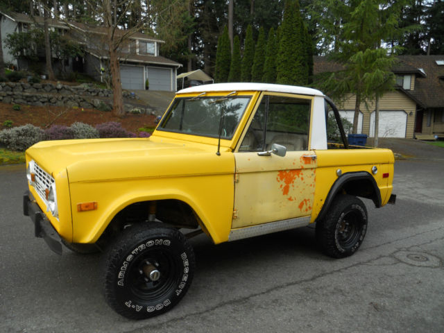 1974 Yellow Ford Bronco