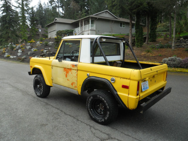 1974 Yellow Ford Bronco