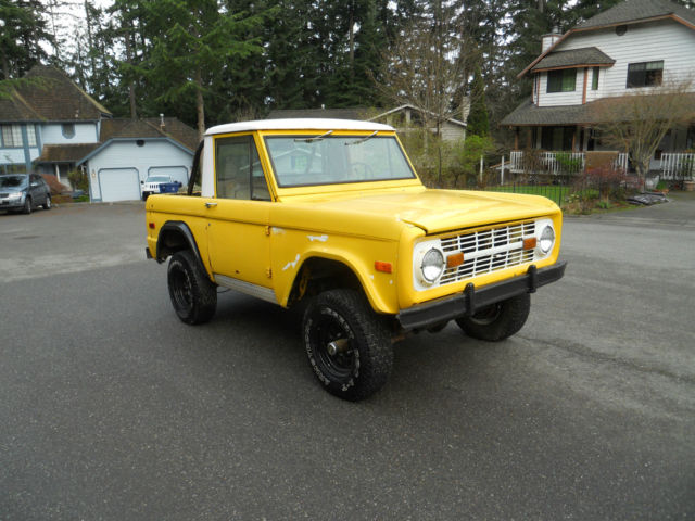 1974 Yellow Ford Bronco