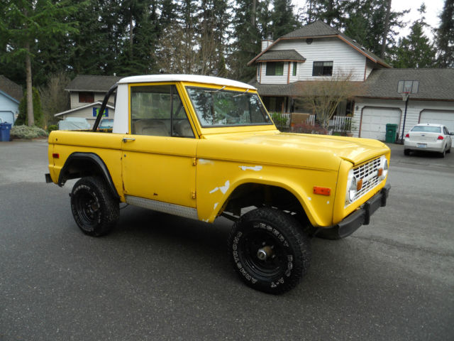 1974 Yellow Ford Bronco