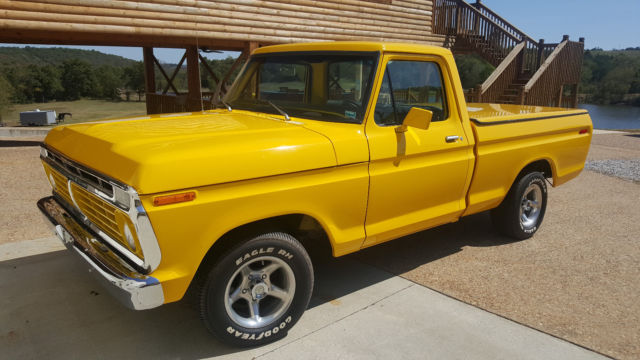 1974 Yellow Ford F-100 Pickup