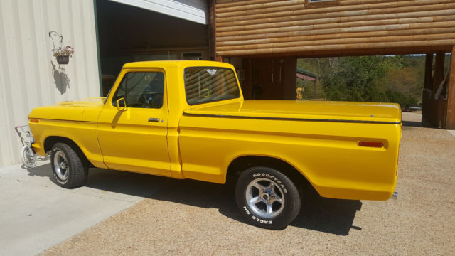 1974 Yellow Ford F-100 Pickup