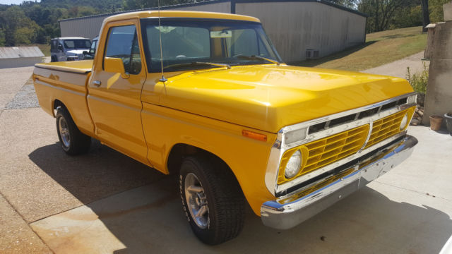 1974 Yellow Ford F-100 Pickup