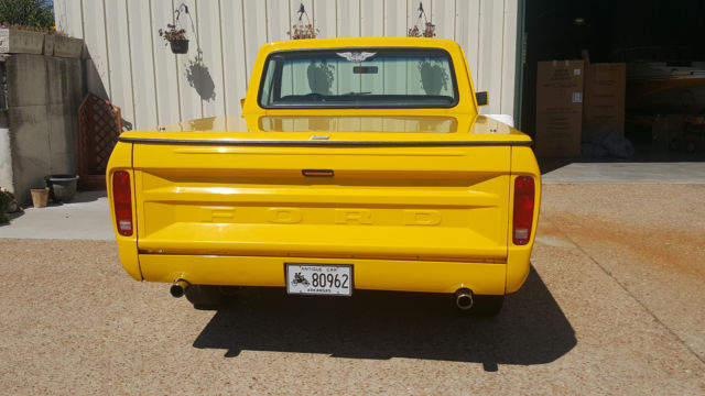1974 Yellow Ford F-100 Pickup