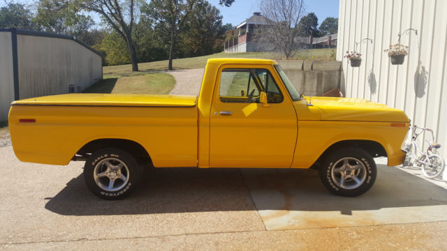 1974 Yellow Ford F-100 Pickup