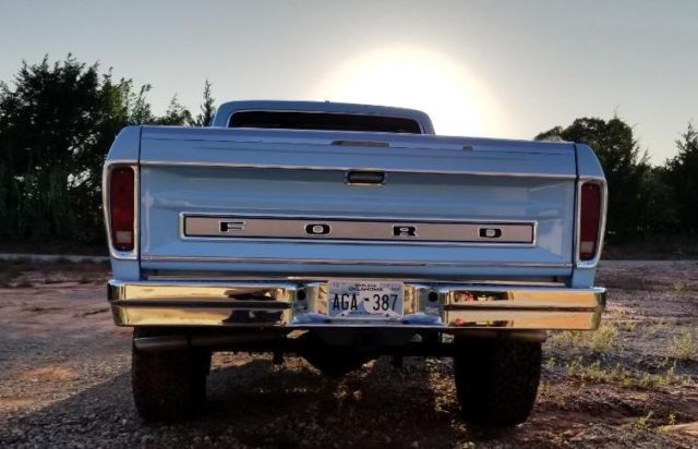 1974 Blue Ford F-250 Standard Cab Pickup