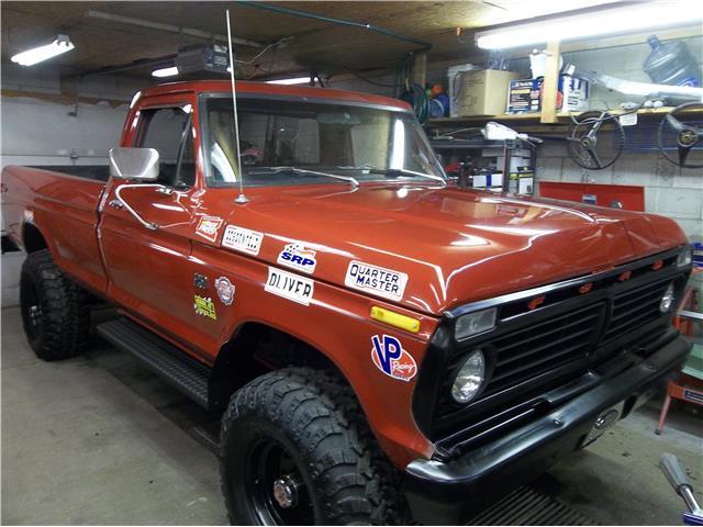 1974 Red Ford f 250 --
