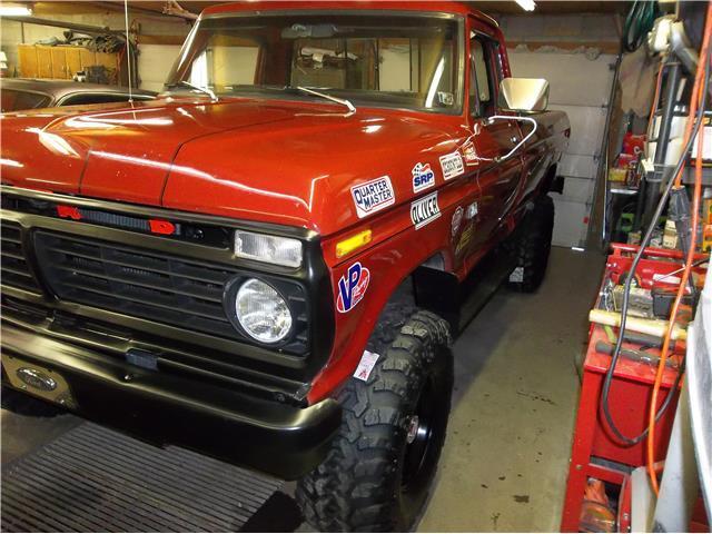 1974 Red Ford f 250 --