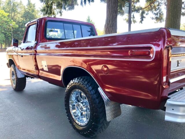 1974 Burgundy Ford F-250 Standard Cab Pickup